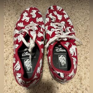 Vans x Disney 101 Dalmatians Red Canvas Sneakers – Women’s Size 11